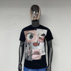 Camiseta de algodón personalizada MT1532, ropa de calle, camiseta gráfica con estampado Digital, camisetas con diseño DTG, camiseta de 260gsm para hombre, camiseta ajustada - Product Image 3
