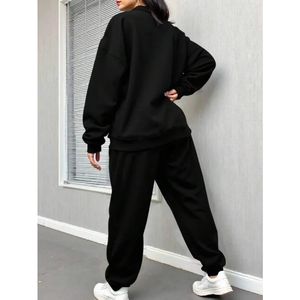 Conjunto de Sudadera Unisex para Parejas, Ropa Deportiva de Invierno, Sudadera con Capucha Lisa, Trajes Deportivos de Felpa para Hombre y Mujer - Product Image 1