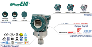 Yokogawa Best Quality EJA510E/EJA530E Differential 0-50MPa <b>Range</b> 4-20mA Output Air Gas SIL Certified Eja510e 4-20ma Output Trans - Product Image 3