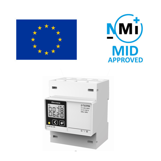 Промышленный MID approal 3 фазы RS485 связи счетчик энергии
