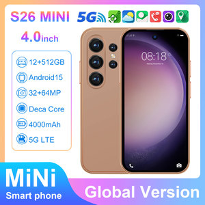 S26 MINI 5G LTE, Teléfono Inteligente para Juegos con Deca Core, Pantalla de <span class=keywords><strong>4</strong></span>.0'', 12GB+512GB, Android 15, Desbloqueado, Doble SIM, Mini Teléfono - Product Image 4