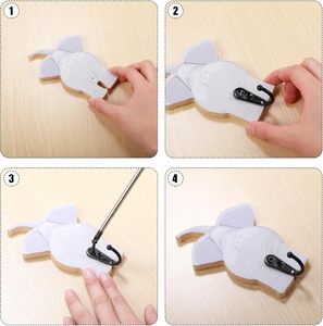 Crochets muraux décoratifs pour manteaux d'enfants Crochets muraux en bois pour animaux de safari Décoration pour <span class=keywords><strong>chambre</strong></span> d'enfant - Product Image 2