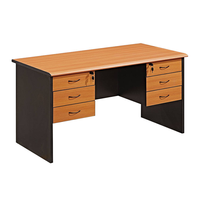 Bureau de direction moderne en bois massif avec tiroirs pour adultes - Taille personnalisable