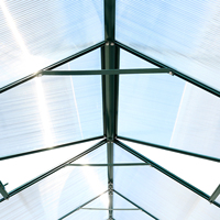Kit de serre en aluminium MQLLC sur mesure, robuste, avec structure en polycarbonate traité thermiquement, facile à assembler, pour jardin et cour arrière