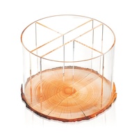 Runder Schwenkbarer Besteckhalter aus Lucite, Robuster Acryl-Besteckorganizer für Restaurant, Zuhause, Buffet und Partys