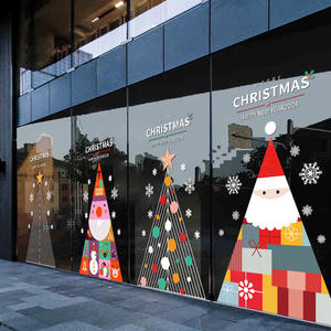 2026 décoration <span class=keywords><strong>de</strong></span> noël autocollants verre fenêtre autocollants mise en page grande fenêtre arbre <span class=keywords><strong>de</strong></span> noël statique porte autocollants grilles <span class=keywords><strong>de</strong></span> fenêtre - Product Image 1