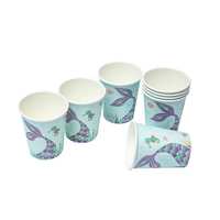 Ensemble de vaisselle jetable en papier à thème sirène moderne DAMAI, non toxique, décoration de fête, fournitures pour fête d'enfants, assiettes, gobelets, serviettes