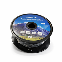 Bobine de câble à fibre optique 4K |   Optique active longue portée pour câble jusqu'à 100 m pour projecteur HD et ordinateur