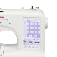 Machine à coudre domestique portable informatisée à une aiguille pour broderie, vente directe de vêtements tendance