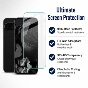 Confezione da 10 pellicole protettive in vetro temperato 9H per Google Pixel 7 <span class=keywords><strong>8</strong></span> Pro XL 9a 10a, copertura totale, compatibile con impronta digitale a ultrasuoni - Product Image 2