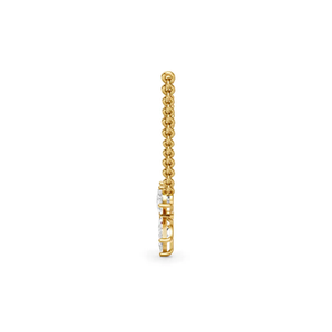 Elegante Collar de Diamantes con Colgante de Barra |   Joyería de Lujo Chapada en Rodio de Oro Sólido de 14K para Mujer |   Tendencia de Ropa Diaria 2026 - Product Image 2