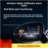 Système de détection d'angle mort sans fil automobile 24 GHz BSD, assistance au changement de voie avec rétroviseurs, capteur 12V, avertissement de collision