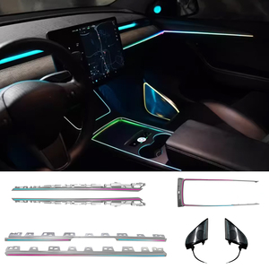 Luz Ambiental RGBIC para Auto, Directo de Fábrica, para Tesla Model 3 2021-2022, Decoración Interior, Tira LED - Product Image 1