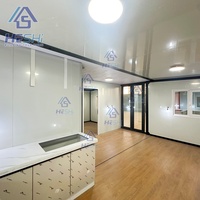 Casa Contenedor Prefabricada de Acero de 20 y 40 Pies, Expandible, Plegable, de 1, 2, 3, 4 y 5 Dormitorios, Portátil, en Venta