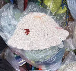 Adorable bonnet tricoté à oreilles <span class=keywords><strong>de</strong></span> chat rayé avec oreilles <span class=keywords><strong>de</strong></span> renard d'hiver - Product Image 4