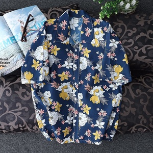 Motivo hawaiano da uomo Casual estivo da spiaggia ad asciugatura rapida con stampa floreale a maniche corte - Product Image 4