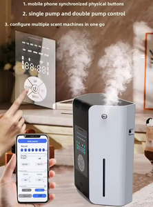 מפזר ארומתרפיה מסחרי חכם עם זרבובית כפולה עם בקרת אפליקציה, שמן אתרי אוטומטי, מרסס חשמלי דו-משאבה 2 ב-1 - Product Image 3