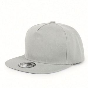 Gorra Plana de Cinco Paneles con Visera Plana, Estilo Hip-Hop, Color Sólido, con Logotipo Personalizado para Hombre - Product Image 1