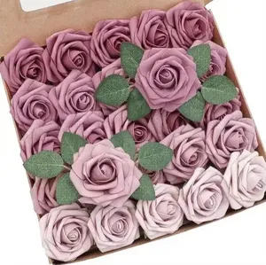 ดอกกุหลาบโฟมคุณภาพสูงขายดี สำหรับตกแต่งบ้านและสวน ไอเดีย DIY สุดสร้างสรรค์สำหรับคริสต์มาส ฮาโลวีน - Product Image 3