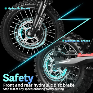 Astonwheel Em5 Dirk Bike 48V2500W Geared Motor Motorcycle Youth Motocross 48V/20.8AH <b>Battery</b> 50km/h Top Speed Three-Speed - Product Image 3