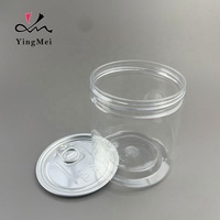 Bouteille en plastique vide de 450 ml avec couvercle à languette, transparente, pour boissons gazeuses, en PET, en promotion