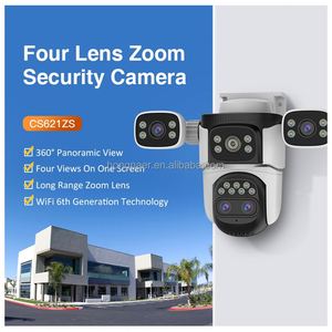 Gatocam <span class=keywords><strong>3</strong></span> màn hình không dây PTZ <span class=keywords><strong>IP</strong></span> Camera O-KAM Pro bốn ống kính 10x Zoom 8MP 4k hai chiều âm thanh IP65 Camera An Ninh Gia Đình <span class=keywords><strong>1</strong></span> năm - Product Image 2