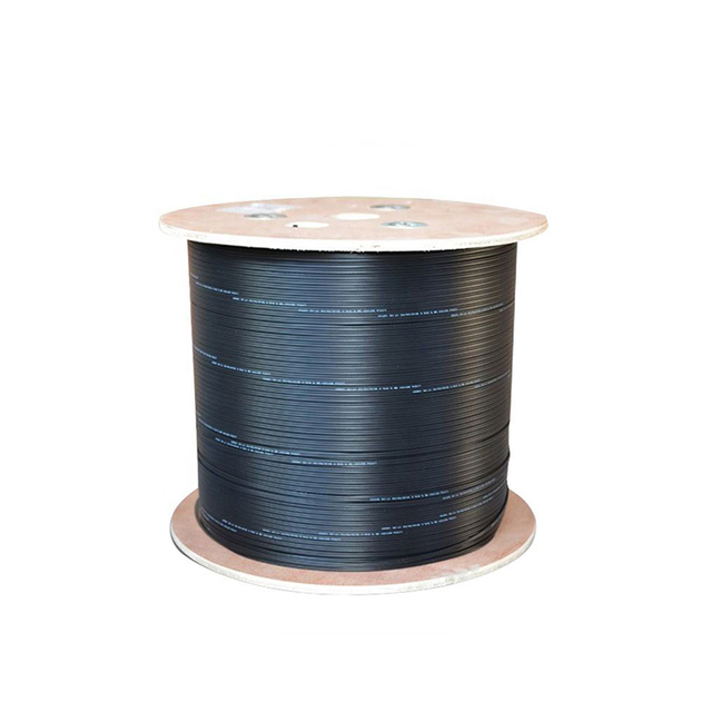 Outdoor FTTH Drop Cable 1-6 Core SM Steel Messenger Fiber Optic Cable for Philippines ISP