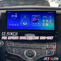 Radio para Auto con Pantalla Táctil Capacitiva de 12.3 Pulgadas y Android 15 para Infiniti Q70/Q70L/M35 2011-2017, CarPlay Inalámbrico, GPS, Navegador, 1 Año de Garantía