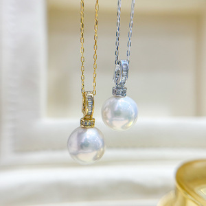 WENCHI - Colgante de Plata de Ley S925, Accesorios para Hacer Joyas, Hebilla Vacía para Collar de Jade con Cuentas de 9-13 mm, 10357 Dijes de Diamantes - Product Image 2