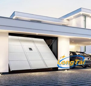 LONG TAI Sunnysky Portes de <span class=keywords><strong>garage</strong></span> à rabat sectionnel motorisées en aluminium encadrées en verre pour double entrée de voiture pour l'extérieur et les garages de villa - Product Image 3