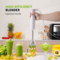 Mixeur plongeant 850W Mixeur à main électrique portable Mixeur à bâton Fouet à œufs Bécher de mélange Hachoir alimentaire sans BPA Mixeur 5 en 1