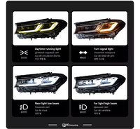 Conjunto de Faros LED YLD para BMW Serie 5 2011-2017 F10 F11 F18 520 525 528 530i, Faros LED Actualizados Estilo G30