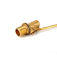 1/2 "-1" vanne à flotteur en laiton pour réservoir vanne de toilette contrôle du niveau d'eau sablage Nature laiton couleur vanne d'arrêt
