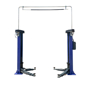 Elevador de tijera de acero de dos postes de tornillo de 4000Kg, elevador de cilindro de accionamiento hidráulico para automóviles, motocicletas, capacidad de kg, 10 años - Product Image 1