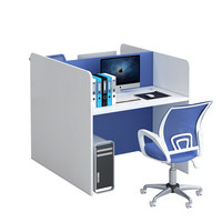 Bureau d'examen scolaire en bois sur mesure avec panneaux de confidentialité 3 faces et écran anti-regard, mobilier scolaire avec tiroir de rangement