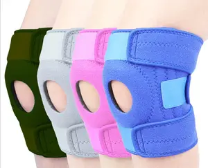 Soporte ajustable para rodilla con estabilizadores laterales para aliviar el dolor de rodilla, artritis, ACL, LCL, MCL, recuperación de lesiones # HX433