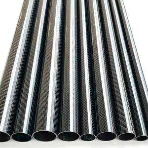 Tubo de Fibra de Carbono Zhong Sheng Tian Ze, 25 mm de Diámetro Exterior, Acabado Brillante 3K Twill, Tamaños Personalizados Disponibles - Product Image 2