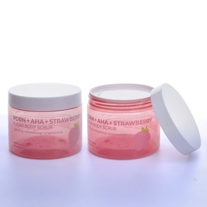 Bocaux en plastique PET givré de luxe personnalisables avec logo, 200 ml, 250 ml, contenants vides avec bouchon à vis, couvercles roses, pour soins de la peau, lotions corporelles - Product Image 6
