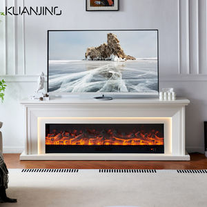 <span class=keywords><strong>Cheminée</strong></span> électrique en bois moderne Kuanjing avec té<span class=keywords><strong>l</strong></span>écommande, autoportante, pour villa, appartement, insert, design contemporain, taille personnalisée 1 - Product Image 1