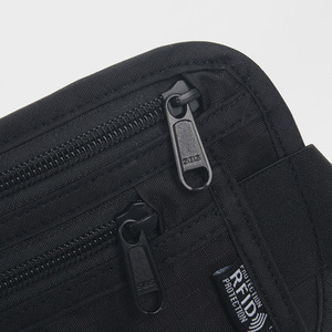 Nylon eng anliegende Taillen tasche zum Laufen Sport Diebstahls ichere RFID-Swipe-Karte Handy-Gürtel tasche mit Pass schutz - Product Image 6