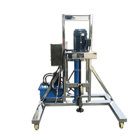 Mélangeur hydraulique pour fûts IBC, support en acier inoxydable pour produits chimiques, mélangeur haute vitesse