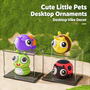 Jouet anti-stress Kawaii Pop Eye Insect Squishy Fidget : chenille, abeille, coccinelle, <span class=keywords><strong>coléoptère</strong></span> – Décoration de bureau originale - Product Image 5