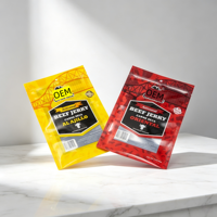 Emballage personnalisé en promotion : Sachet Doypack de haute qualité avec fenêtre transparente, fermeture éclair facile à déchirer et trou rond, disponible à la vente
