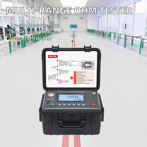 เครื่องวัดความต้านทานฉนวนแบบดิจิตอล 250V/500V/1000V/2500V/5000V มัลติเรนจ์โอห์ม เครื่องทดสอบแรงดันไฟฟ้ากระแสสลับ เมกะโอห์มมิเตอร์ JSJY912F - Product Image 5