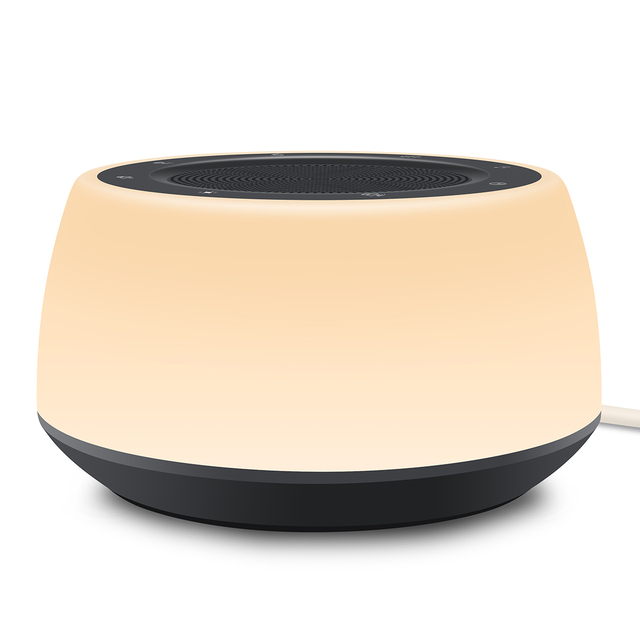 New White Noise Sound Machine for Sleep Sound and Light Synchronize RGB Ambient Lighting Portable Multiple Timer Modes OEM ODM