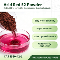 Polvo Rojo Ácido 52 CAS 3520-42-1, Tinte Altamente Soluble en Agua para Monitoreo del Flujo de Agua