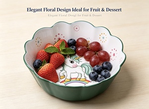 Tazón Pequeño de Melamina de Grado Alimenticio con Diseño de <span class=keywords><strong>Unicornio</strong></span>, Tazón para <span class=keywords><strong>Cereales</strong></span> para Niños, No Tóxico, Apto para Microondas (Baja Temperatura), Fácil de Limpiar - Product Image 3
