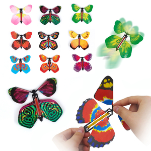 1 Pezzo Farfalla Volante Magica Riutilizzabile Fatta a Mano, Giocattolo a Molla in Carta e Plastica, Sorpresa per Laurea, Matrimonio, Festa di <span class=keywords><strong>Compleanno</strong></span> - Product Image 1