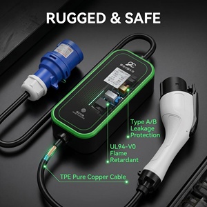 Cargador Portátil de CA para Vehículos Eléctricos de 3.5KW con Corriente Ajustable, Protección contra Fugas, Enchufe Tipo A, Informe FCC - Product Image 2