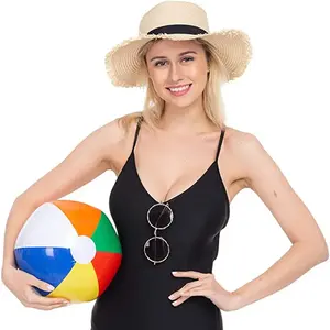 कस्टम पीवीसी क्लासिक थोक 6 रंग प्रचार खिलौना पीवीसी inflatable समुद्र तट गेंद